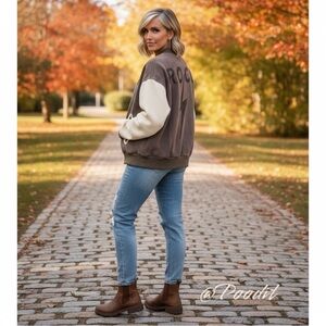 Fantastic fawn color block jacket S M L